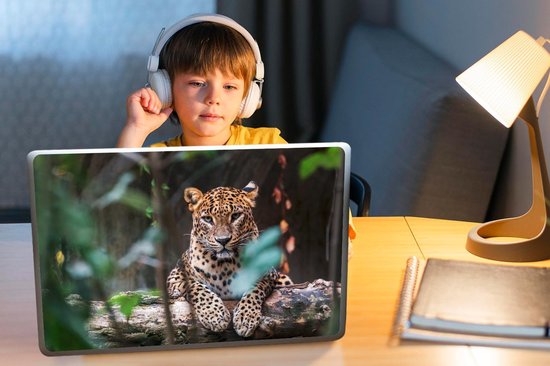 Sticker pour ordinateur portable - 15,6 pouces - Panthère - Jungle - Animaux