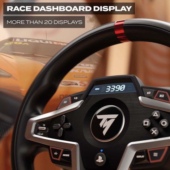 Thrustmaster T248-P - Racestuur en 3 Pedalen - Force Feedback & Magnetische Flippers - Voor PS5/PS4/PC van Thrustmaster — afbeelding 5