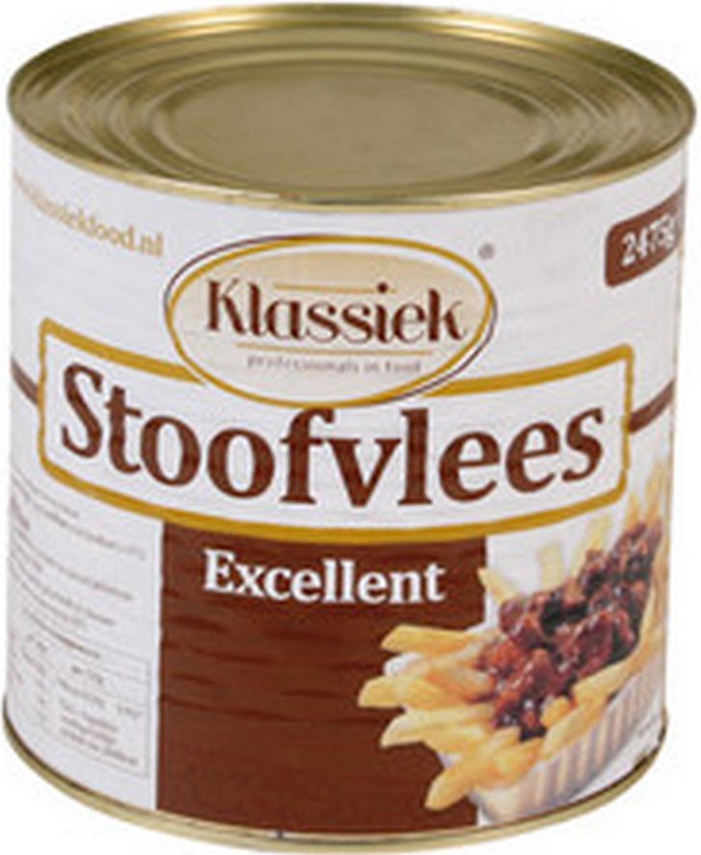 Goedkoopste Klassiek stoofvlees blik 2.7 kg