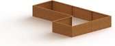MySteel Cortenstaal plantenbak Kansas 1000   - Hoogte: 300mm