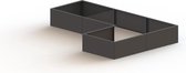 MySteel Gepoedercoat staal plantenbak Kansas 1000  - Kleur: RAL9010 (wit) - Hoogte: 1000mm