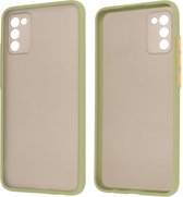 Hoesje Geschikt voor de Samsung Galaxy A02s - Hard Case Backcover Telefoonhoesje - Groen
