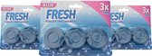 Blue toiletreiniger blokjes Fresh Toilet Freshener Stortbakblokken 4x 50gram