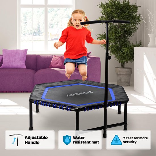 AREBOS Trampoline Fitness Kleine Trampoline 120 cm Mini Trampoline Sport. bol
