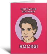 Hope Your birthday Rocks - Verjaardag - Wenskaart - Damiano - Eurovision Songfestival - Geschenk - Scholieren