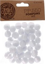 Pompons blancs | Pompons | 40 pièces | Bricoler | Hobby | Créatif | DIY | artisanat