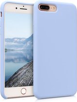 kwmobile telefoonhoesje geschikt voor Apple iPhone 7 Plus / iPhone 8 Plus - Hoesje met siliconen coating - Smartphone case in lichtblauw