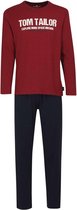 Tom Tailor  Heren Pyjama - Bordeaux - Maat S