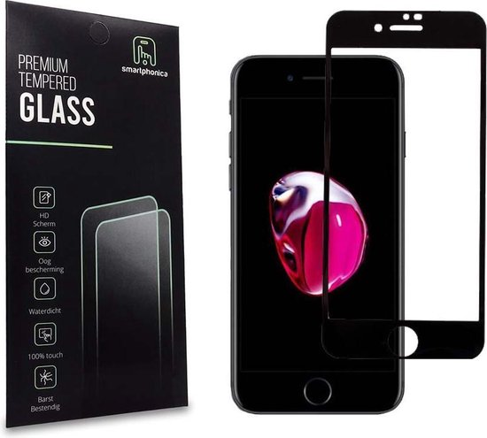 Foto: Smartphonica iphone se 2020 full cover tempered glass screenprotector van gehard glas met afgeronde hoeken geschikt voor iphone se 2020 