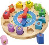 Viga Toys - Horloge puzzle aux formes géométriques