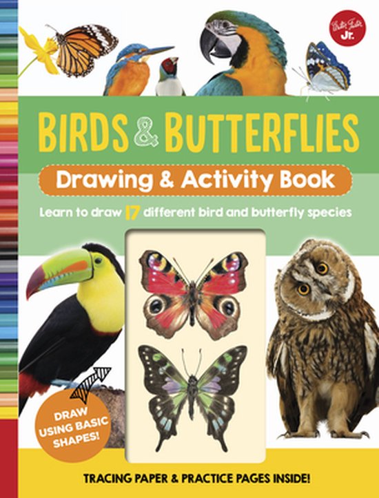 Boek cover Birds & Butterflies Drawing & Activity Book van Walter Foster Jr. Creative Team (Onbekend)
