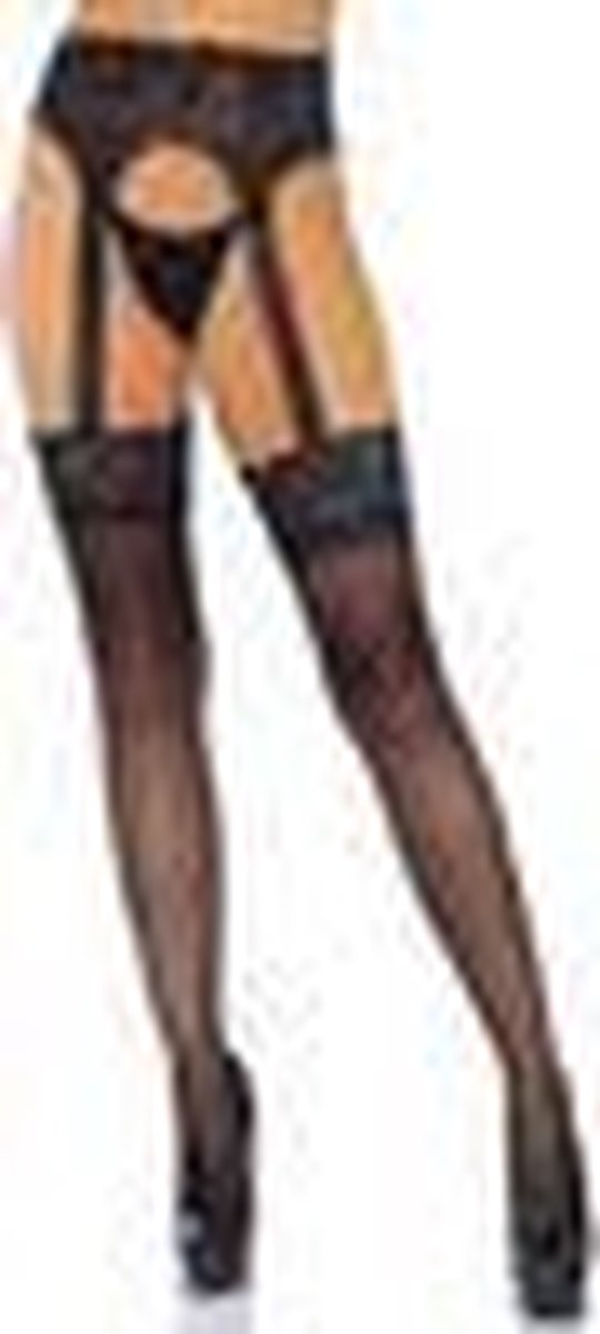 Opaque garterbelt stockings