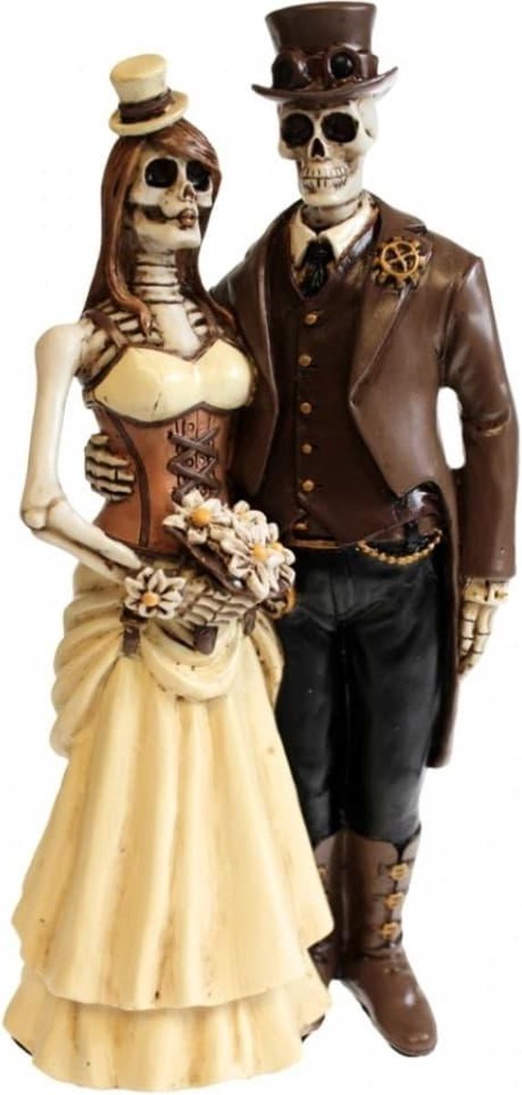 Nemesis Now Steampunk Skeletten Bruidspaar "I Do"
