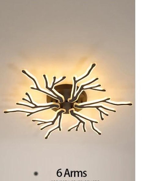 Berri Hangen Inspiratie Uniclamps LED - 6 Takken Plafondlamp Met Afstandsbediening - Smart lamp -  Dimbaar Met... | bol.com