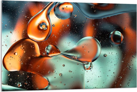 Acrylglas - Regendruppels op Raam - 120x80cm Foto op Acrylglas (Wanddecoratie op Acrylglas)