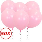 Roze Ballonnen Gender Reveal Babyshower Versiering Verjaardag Versiering Roze Helium Ballonnen Feest Versiering Roze 50 Stuks