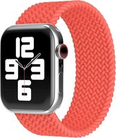 Bee's Geschikt voor Apple Watch Bandje - 42/44 mm - Gevlochten Watch Bandje - S - Oranje