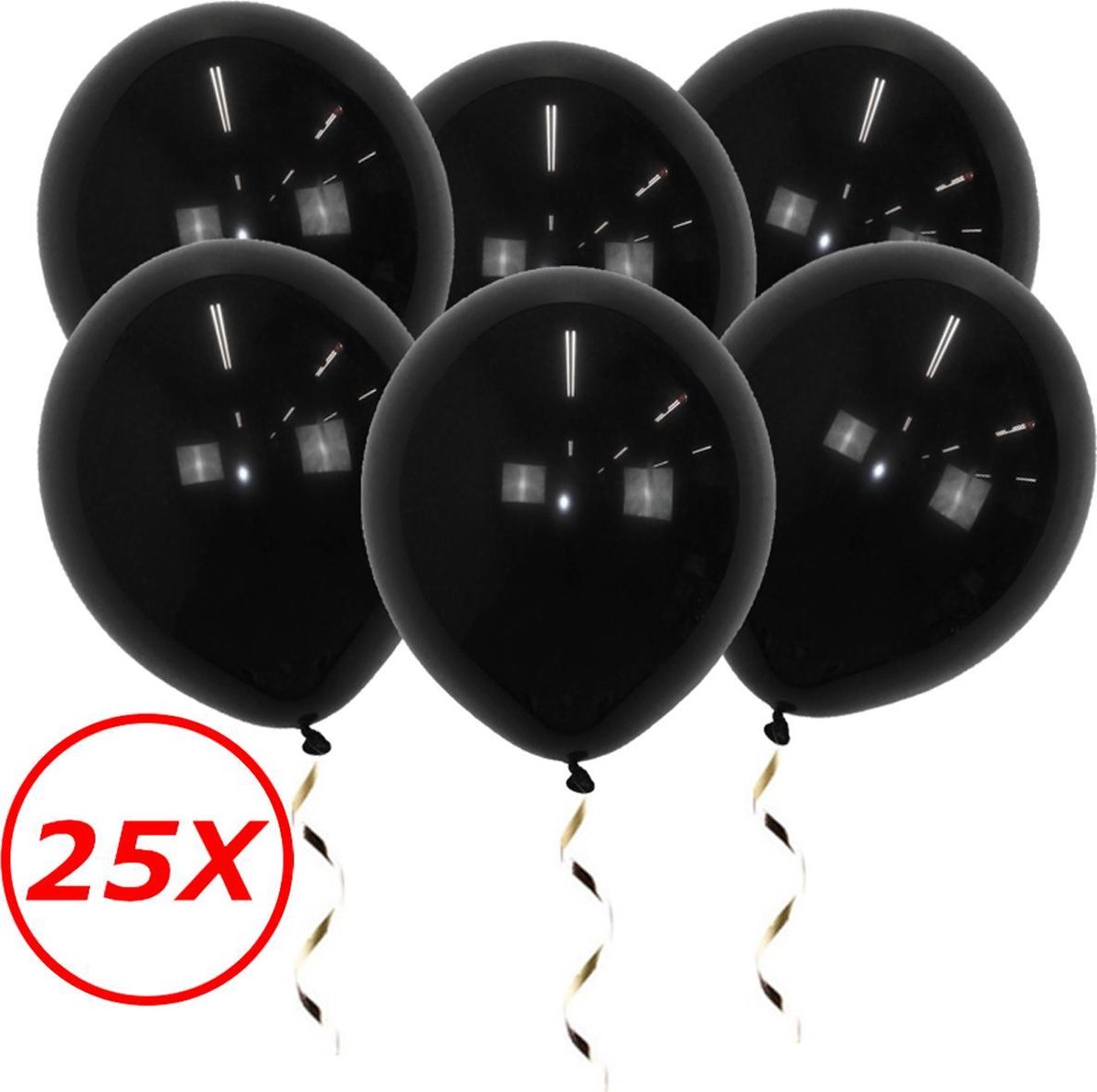 Zwarte Ballonnen Verjaardag Versiering Zwarte Helium Ballonnen Halloween Feest Versiering Zwart 25 Stuks - BTH