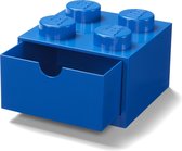 LEGO Iconic Bureaulade - Brick 4 - Stapelbaar - Blauw - 2.9L - 15,8 x 15,8 x 11,3cm