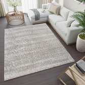 Tapiso Versay Vloerkleed Hoogpolig Shaggy Modern Grijs Tapijt Maat- 120x170