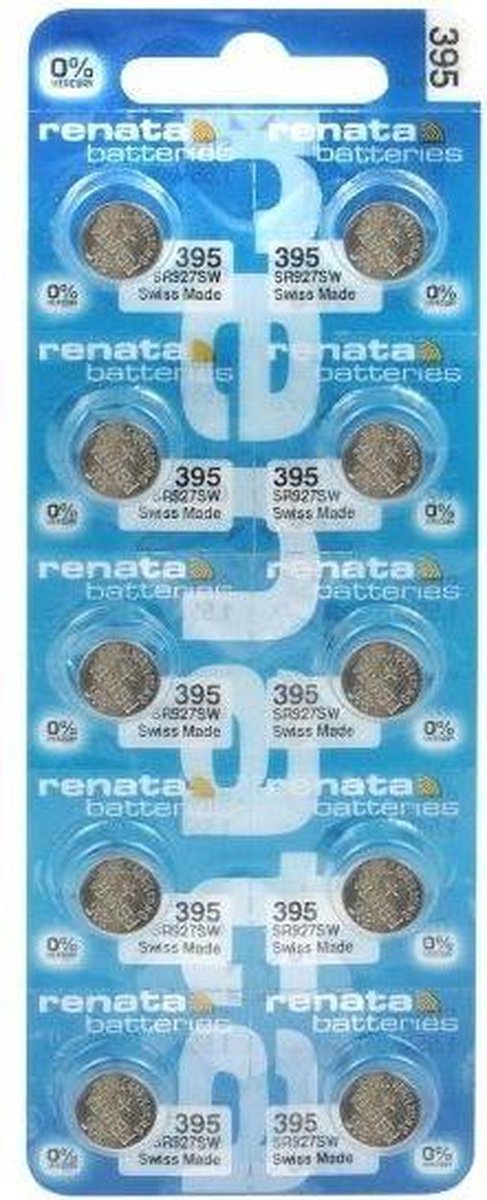 Renata 395 - 399 - SR 927 SW - G7 knoopcel batterij - 10 stuk(s)