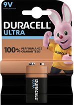 Duracell Ultra alkaline 9V-batterij, verpakking van 1