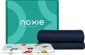 Noxie Premium Verzwaringsdeken Kind 4 KG & Supersoft Hoes Bundel - Weighted Blanket - 100x150 cm - Blauw & Space
