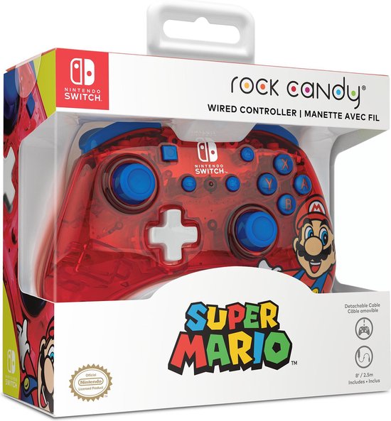 PDP - Nintendo Switch Rock Candy Mini Controller Mario