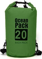 Doodadeals® Ocean Pack 20 liter | Drybag | Outdoor Plunjezak | Waterdichte zak | Donkergroen