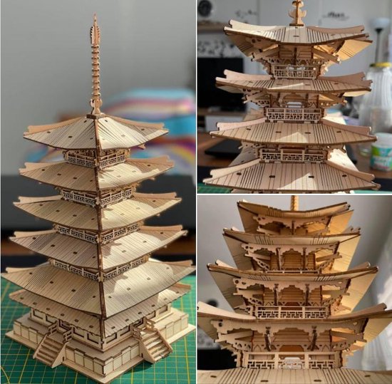 Robotime - Maquettes en bois - Japon - Pagode à Five étages - Kit