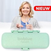 Bablue Pill Box 7 Jours - Trendy Mint Green Design - Médecine Box 7 Jours - Medicine Box - Box Pill 7 Jours - Boîte Medicijnbox - Boîtes à pilules - Boîte Médecine