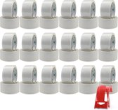 VerpakkingStape- Zinaps Pack 36 Rolls Geen ruispakketband Transparant met 1 Plastic Dispenser Verpakking Tape 48 mm x 66 m (WK 02129)