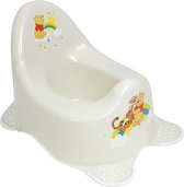 Plaspotje - Zinaps Perl Premium Potty Disney Winnie de Pooh voor baby's en kinderen, stevige babypot met antislipfunctie, parelwit met unieke graan, individuele aangename glitter-e