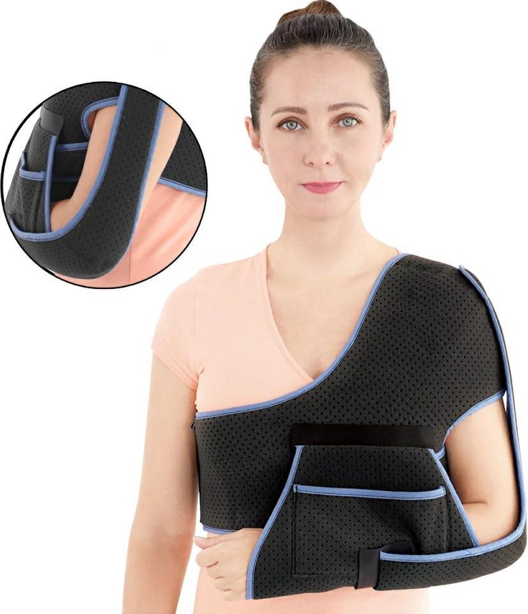schouderbrace ondersteuning, elleboogbrace, arm sling, braces, arm brace, schouder brace maat XL.