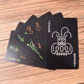 Fluorescerende speelkaarten - Pokerkaarten - Glow in the dark - Lichtgevende speelkaarten - Zwarte speelkaarten