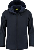 L&S Jas Capuchon Softshell Heren - Mannen - Dark Navy - M