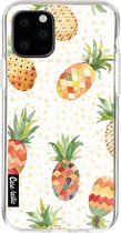 Casetastic Apple iPhone 11 Pro Hoesje - Softcover Hoesje met Design - Pineapples Orange Green Print