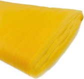 Grote tule rol van 135 cm breed en 36,5 meter lang warm geel - geel - bruidstule - tule - bruidsstoffen