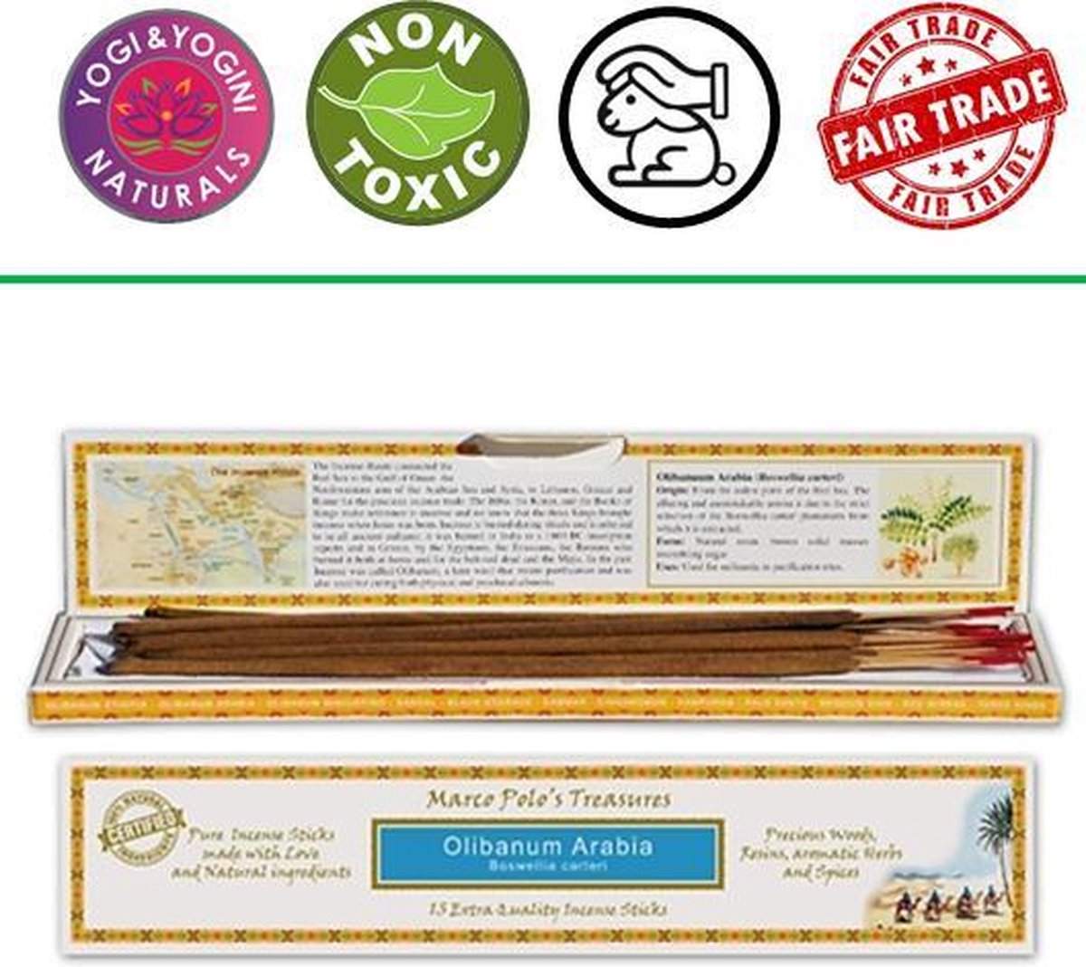 Goedkoopste Wierook Marco Polo's Treasures Olibanum Arabia - 20 gram