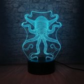 Led Lights  Octopus Lampje Nieuwe Nachtlampje 7 kleuren Home Decoratie