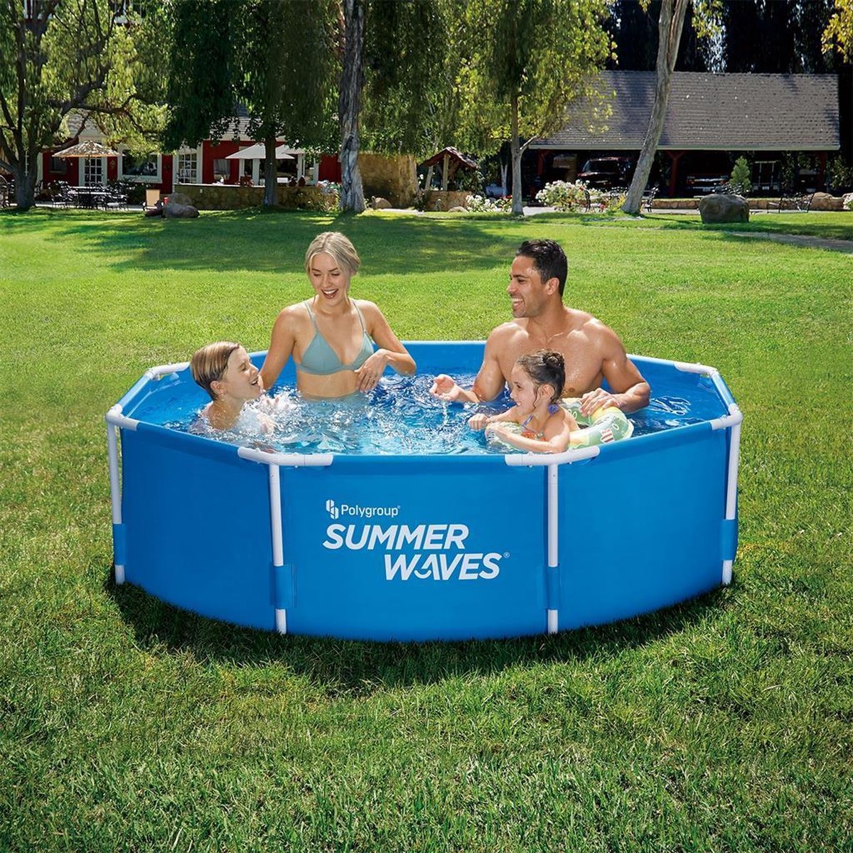 Summer Active Frame Zwembad met Filterpomp 244 x 76 cm - Blauw | bol.com