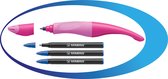 STABILO EASYoriginal - Ergonomische Rollerball - Blauwe Uitwisbare Inkt - Holograph Edition - Navulbaar - Roze