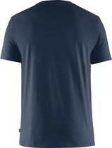 Fjällräven Fikapaus T-shirt - Men's - Navy Blue - Outdoorshirt - Bio Katoen & Gerecycled Polyester
