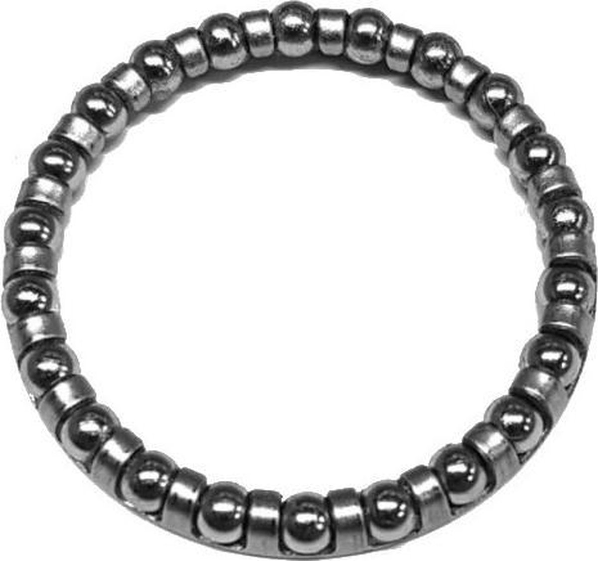 balhoofd kogelring 1 1/8 inch zilver