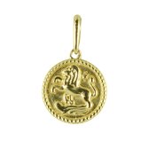 New Bling 9NBG-0275 Gouden Sterrenbeeld - Leeuw - 10 mm Doorsnee - 14 Karaat - Goud