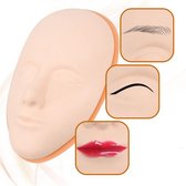 Latex Siliconen huidmasker voor op de plastic base te gebruiken geschikt voor alle permanente make-uptechnieken - ogen, wenkbrauwen