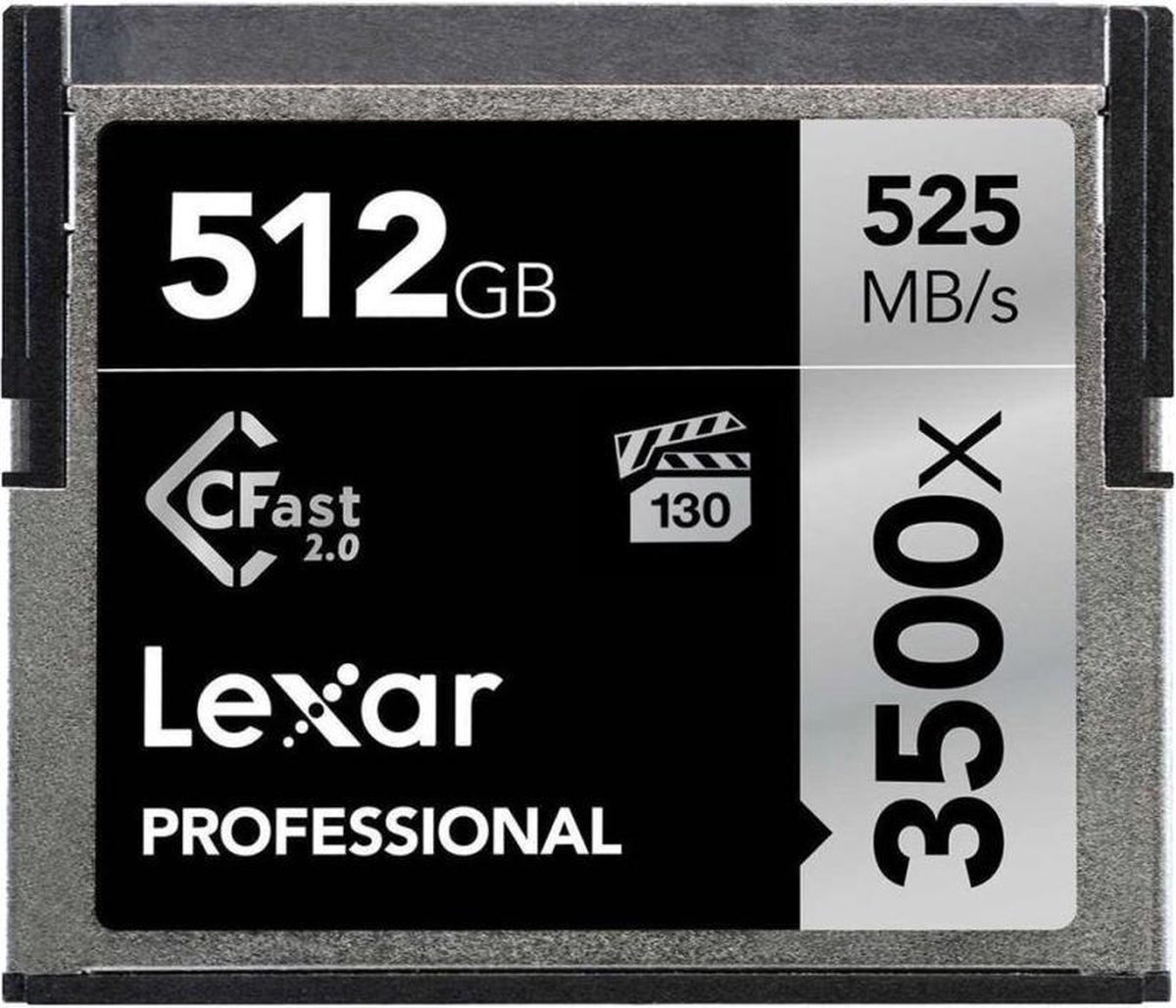 Lexar CFast 2.0 Professional 3500x 512GB