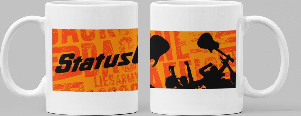 Mok Status Quo - mannenmok - jaren 60 - cadeautip - stoere vrouwen - rockband- beker 330 ml