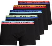 Jack & Jones - heren boxershorts neon 5-pack zwart - maat S