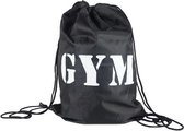 Stoere Gym bag / tas Schooltas - Gymtas - Gym - Sporttas - Zwart / Wit - Polyester - 35 x 45 cm - Set van 4